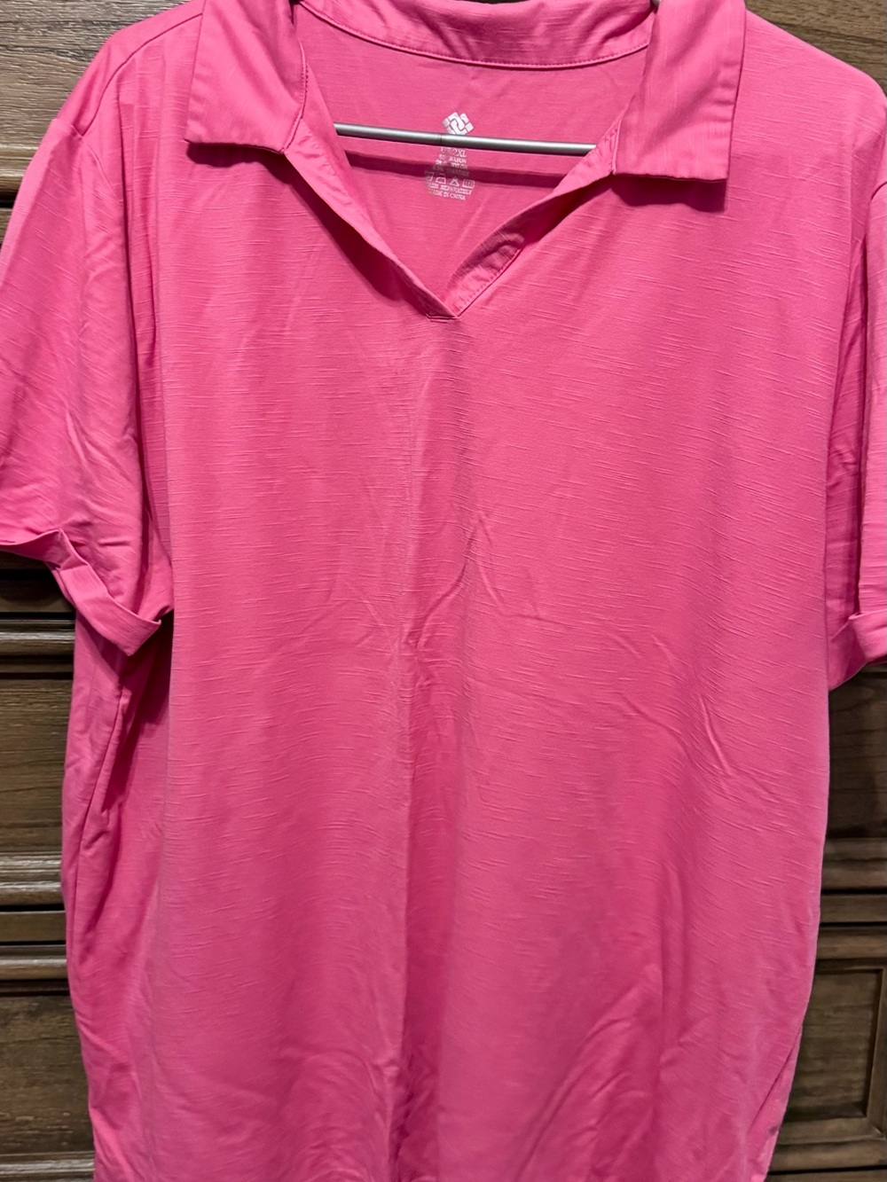 Women’s Pink Short-Sleeve Polo Shirt
